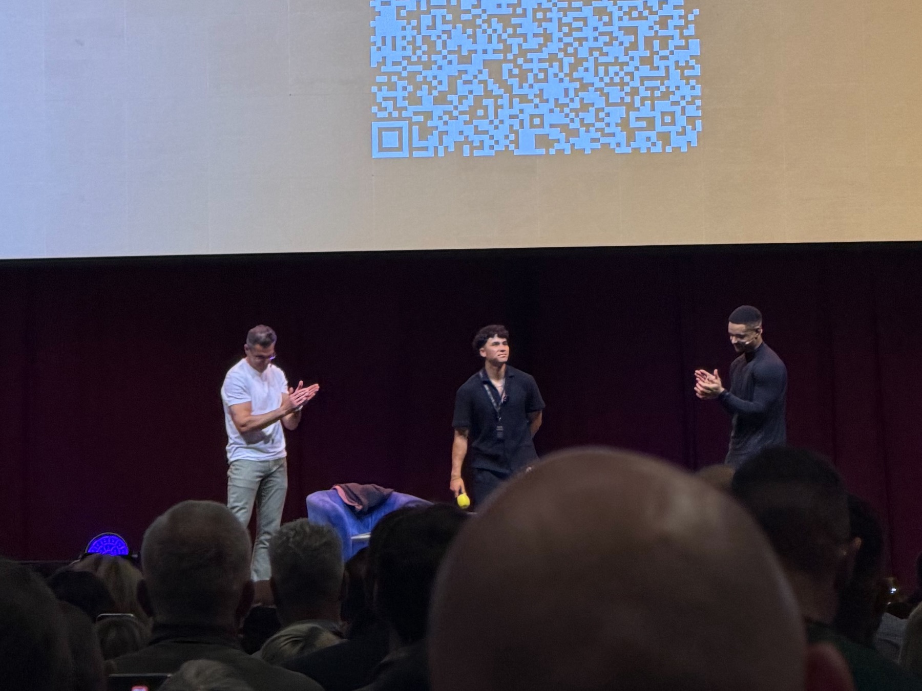 Steven Bartlett being interviewed on stage at Fortuna One